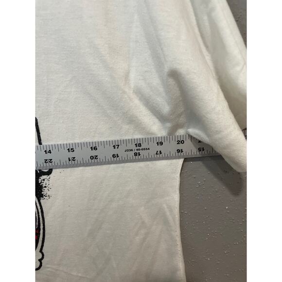 Misslook Size Small White Short Sleeves Rolling Stones Lightweight Tongue Logo - Picture 7 of 9